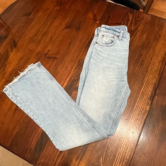 Abercrombie & Fitch Women’s 70’s Vintage Flare XL Denim Jeans - Picture 4 of 6